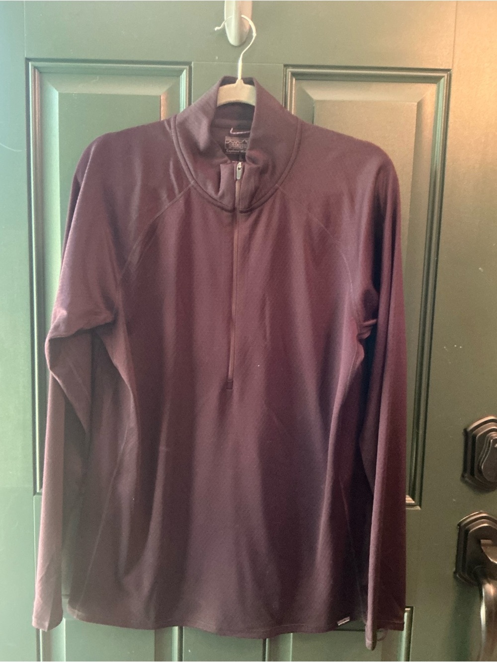 Patagonia Men's Quarter-Zip Performance Pullover Jacket - Deep Plum